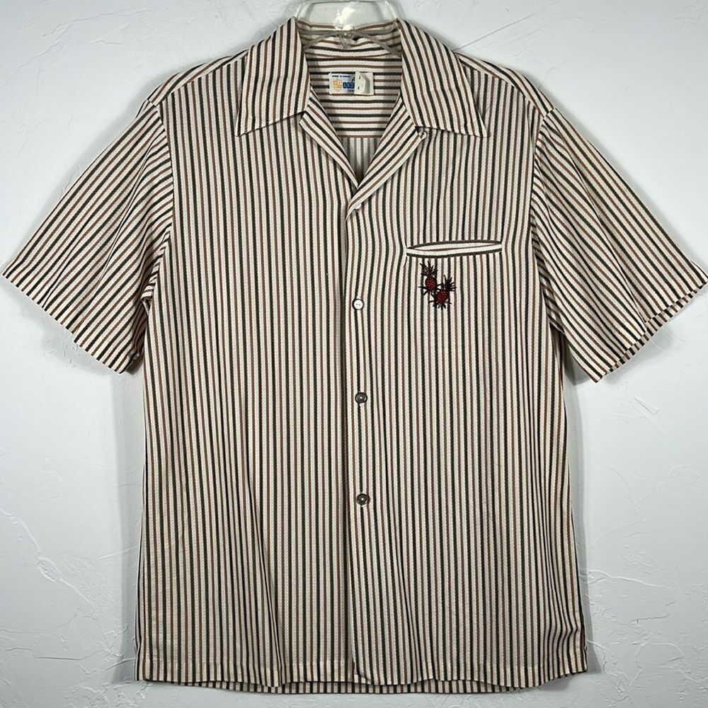 🏝️☀️ True Vintage 60’s-70’s ANDRADE Hawaiian SS Designer Shirt Medium - PERFECT